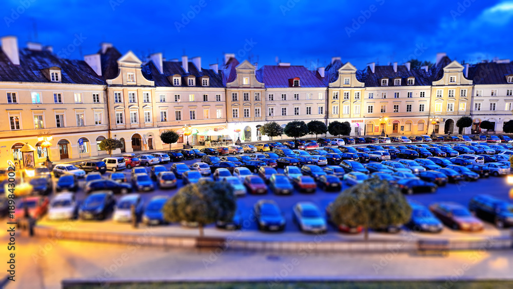 Castle Square in Lublin, Poland - obrazy, fototapety, plakaty 