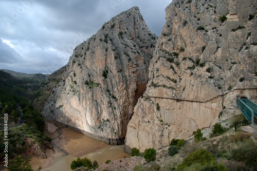 beautiful rocky region around el Chorro in Andalusia