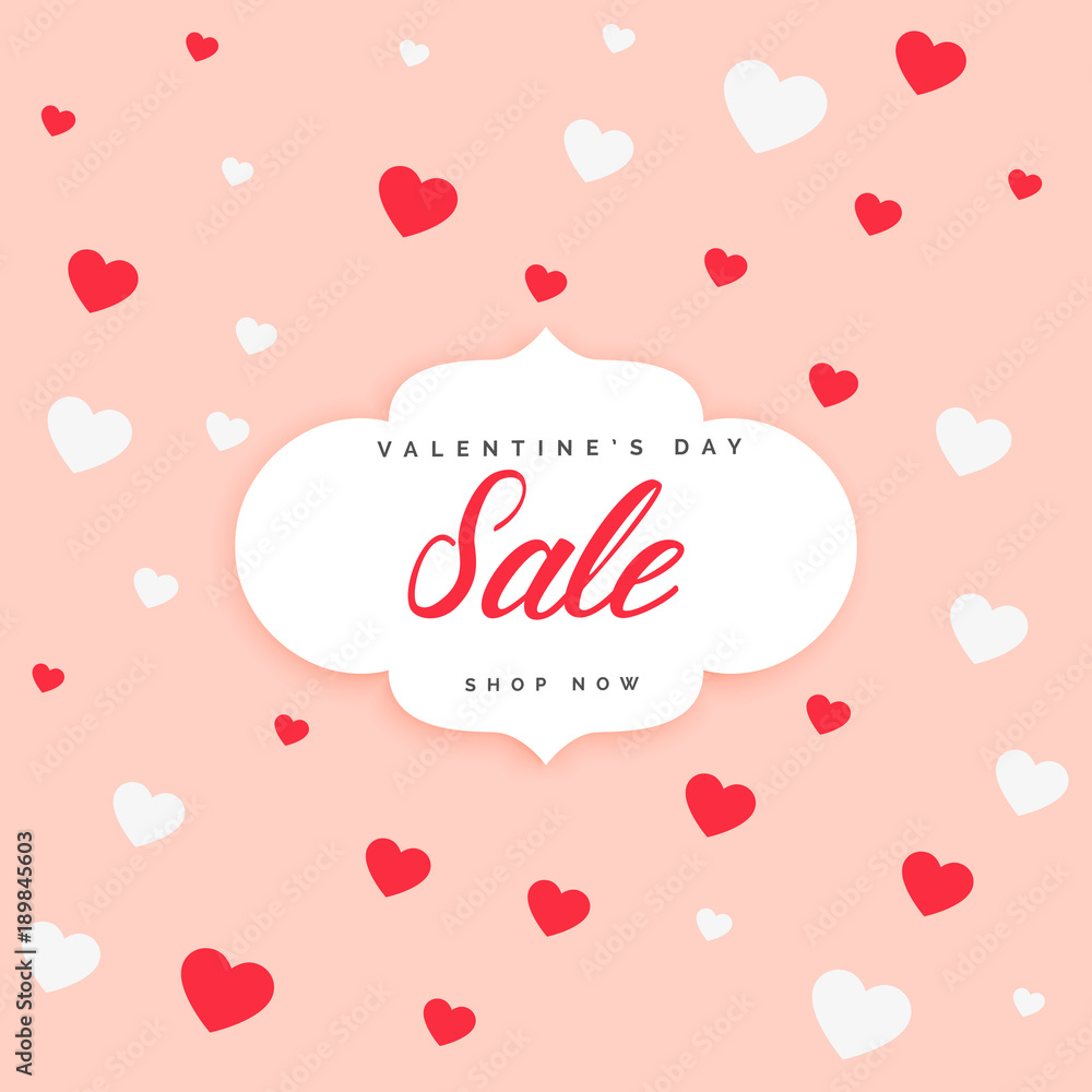 valentine's day sale poster design background