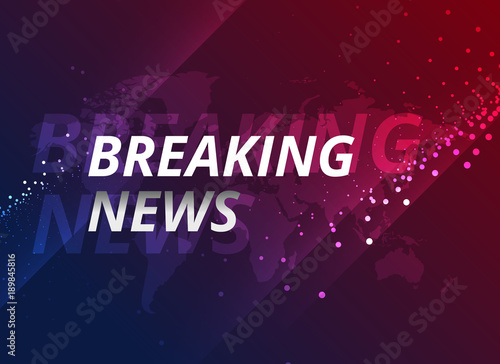 breaking news design concept for tv broadcasting