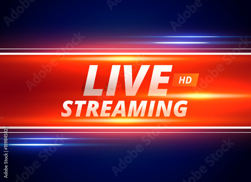 live streaming concept design for news channels