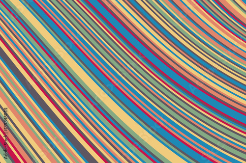 Abstract background with oblique wavy lines. Vector illustration. Colorful rainbow color