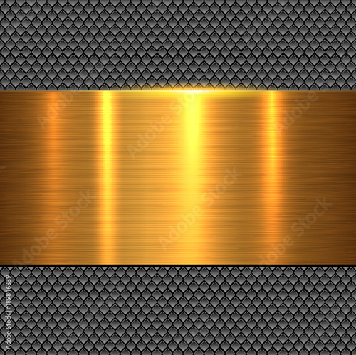 Background gold metal texture