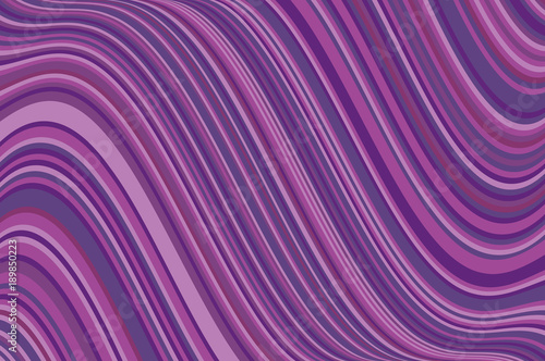 Abstract background with oblique wavy lines. Vector illustration. Different shades of purple, violet color.