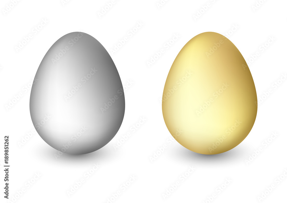 Realistic vector eggs isolated on a white background. Realistic vector eggs isolated on a white background.