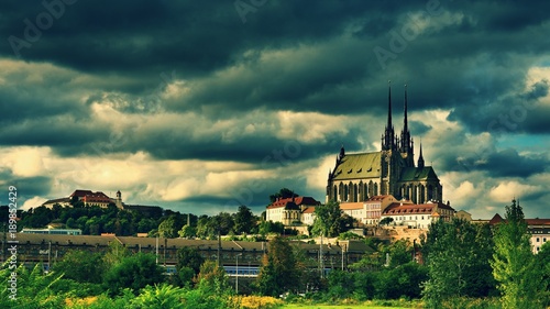 Fotografie The icons of the Brno city's ancient churches, castles Spilberk