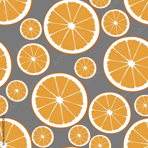 seamless pattern of oranges