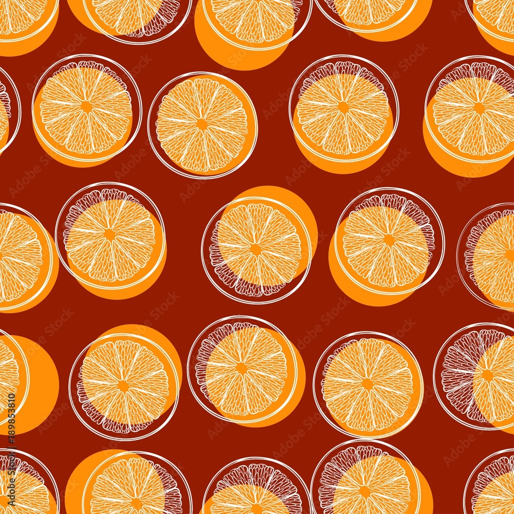 Obraz premium pattern orange color background