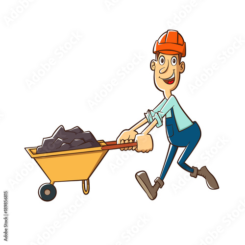 builder  with trolley