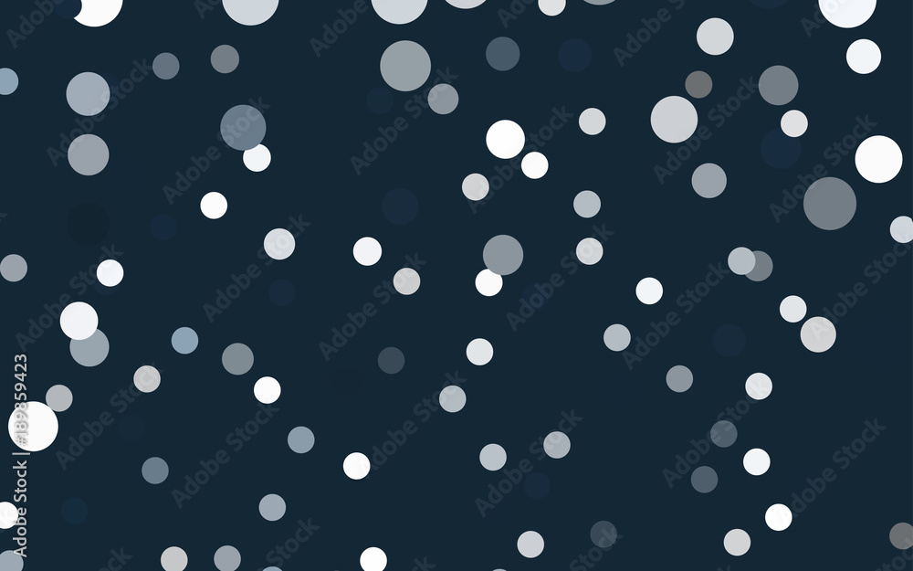 Dark BLUE vector illustration, which consist of circles.