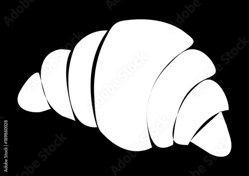Croissant fresh yummy pastry