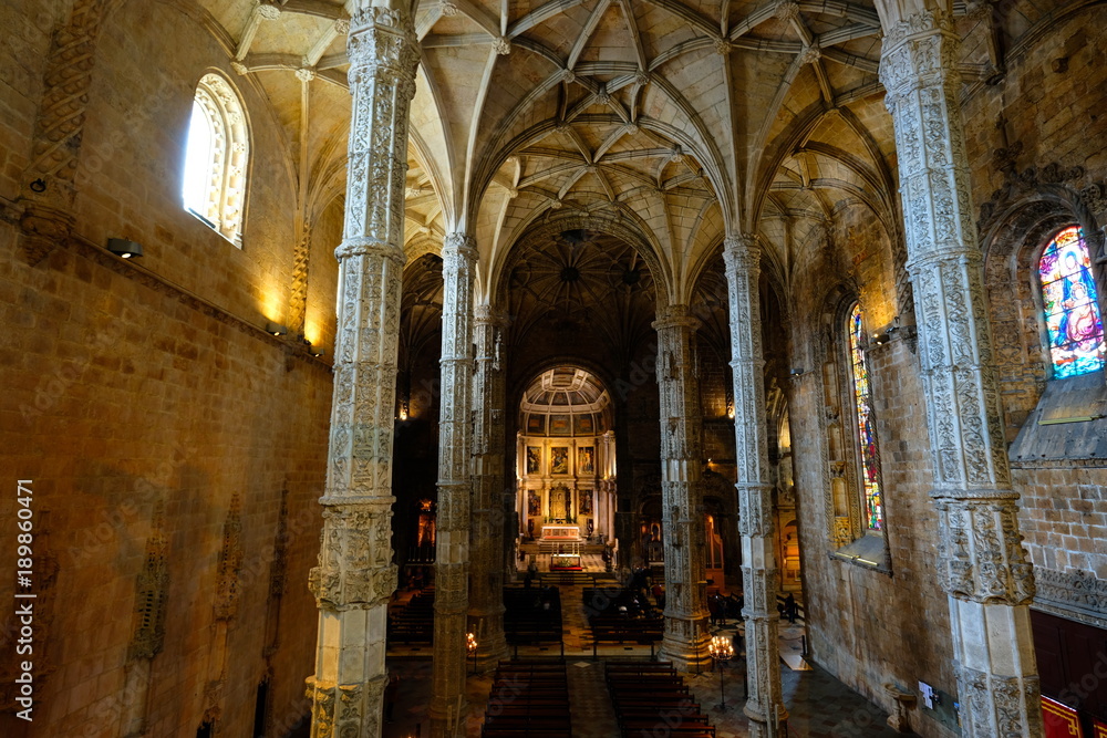 Fascinating cathedral of the Belem monastery