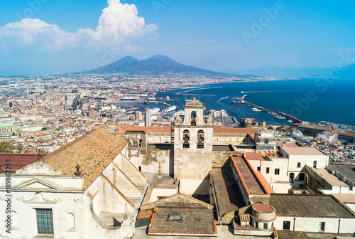 Naples skyline from Castel Sant'Elmo, Italy