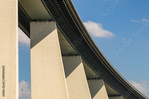 Ruhrtalbruecke (Ruhr Valley viaduct) near Muelheim, Ruhr Area, North Rhine-Westphalia, Germany photo