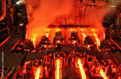 metallurgical plant continuous casting machine photo