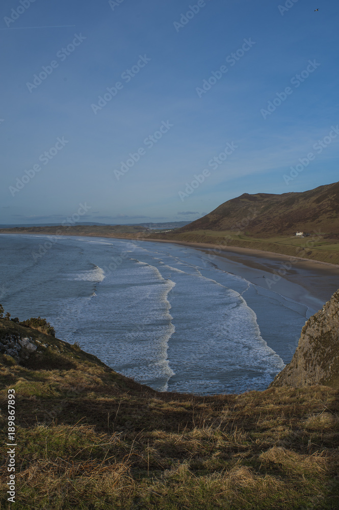 Rossilli Beach Gower Wales UK