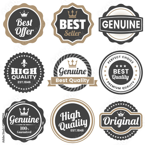 Vintage Retro Vector Logo for banner