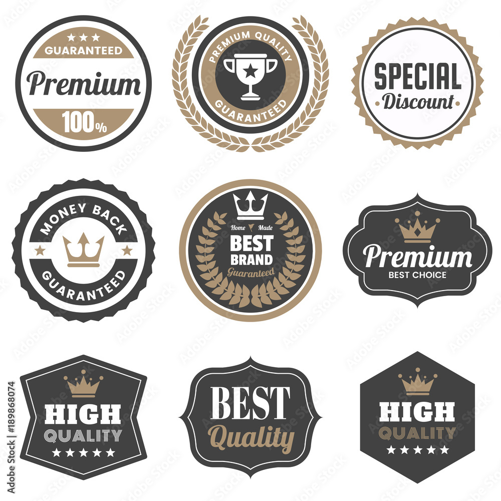 Obraz premium Vintage Retro Vector Logo for banner