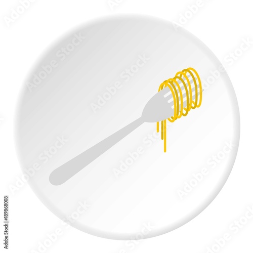 Pasta icon circle photo