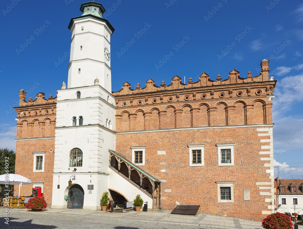 Fototapeta premium Sights of Poland. Old Town in Sandomierz. Famous city in Poland.