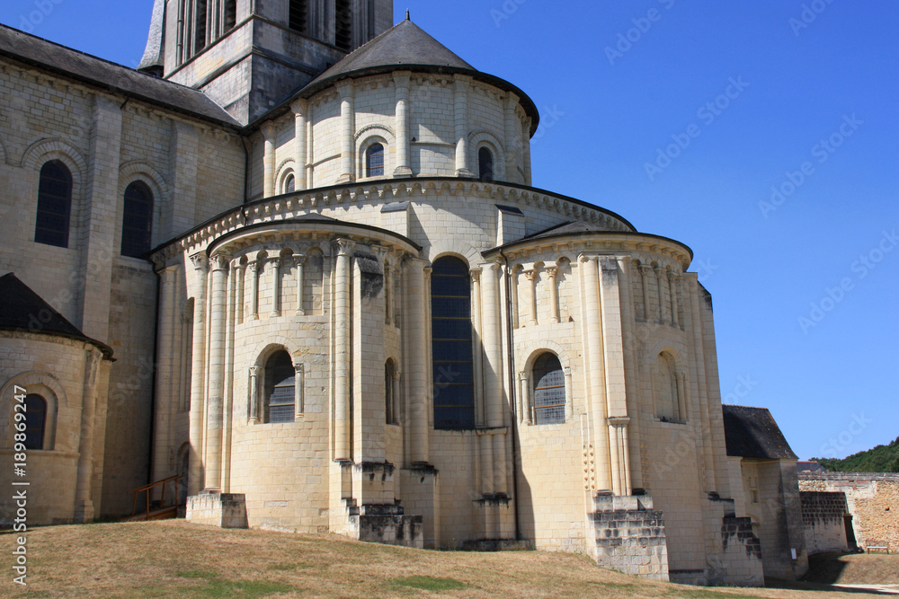 Fototapeta premium Chevet de l'église abbatiale de Fontevraud, France