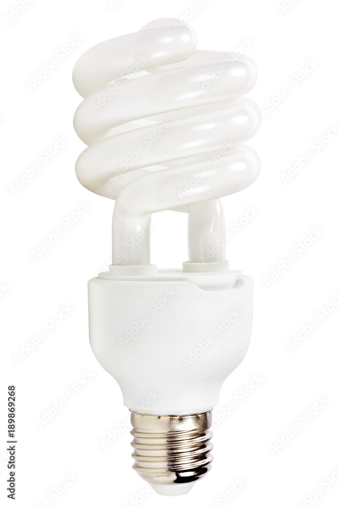 Energy saving lamp isolated on white background Energy saving lamp isolated on white background