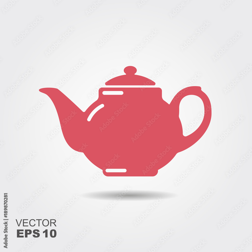 Teapot vector icon, tea symbol. Teapot vector icon, tea symbol.