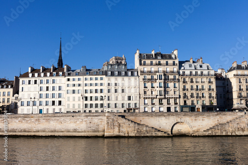Seine river embankment in  Paris, France. © Janis Smits