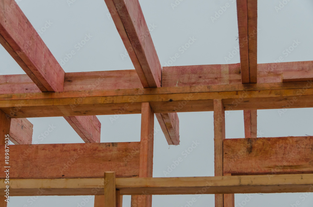 construction a frame house in the winter construction a frame house in the winter
