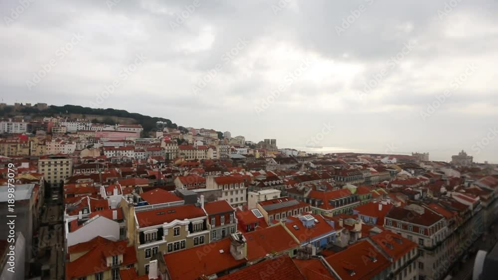 lisbon portugal view to city cityscape lisbon portugal view to city cityscape