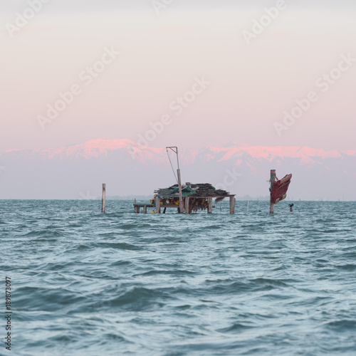 Venice fishing huts