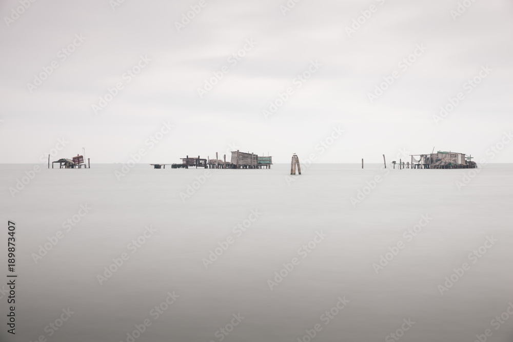 Fototapeta premium Venice fishing huts