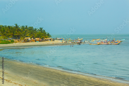 The shoreline of Banjul, Gambia