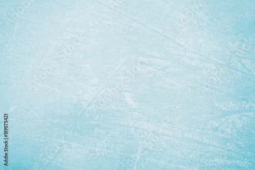 Canvas Print Ice Texture on Skating Rink - Blue