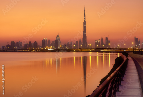 Photography Burj Khalifa in the golden hour - Dubai