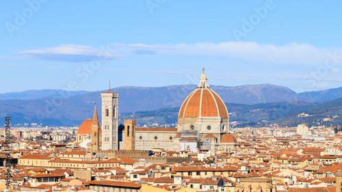 Florence aerial view  tuscany  Italy