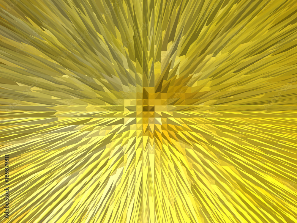 Obraz premium creative yellow abstraction