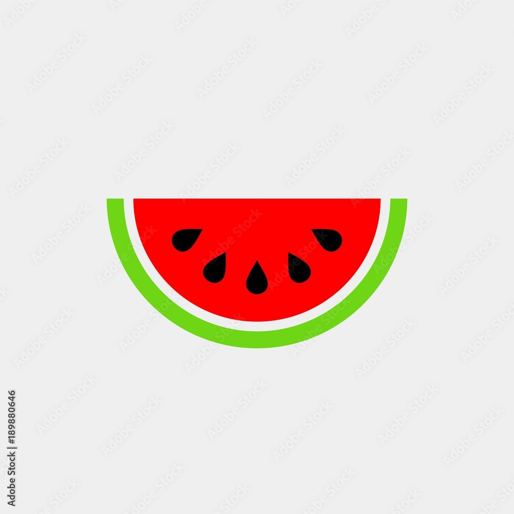 Watermelone flat vector icon Watermelone flat vector icon