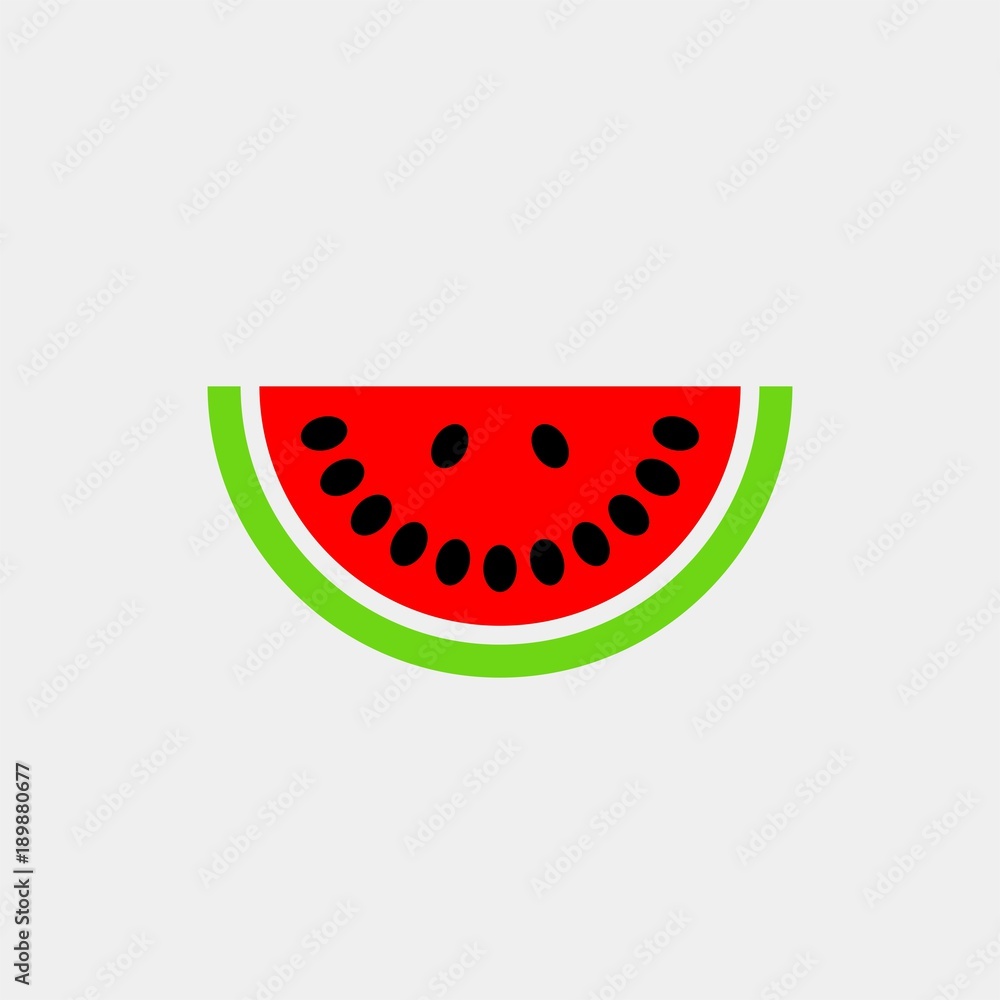 Watermelone flat vector icon Watermelone flat vector icon