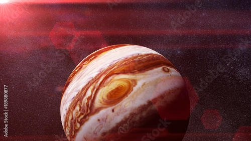 Fototapeta Naklejka Na Ścianę i Meble -  planet Jupiter the Sun and the stars 