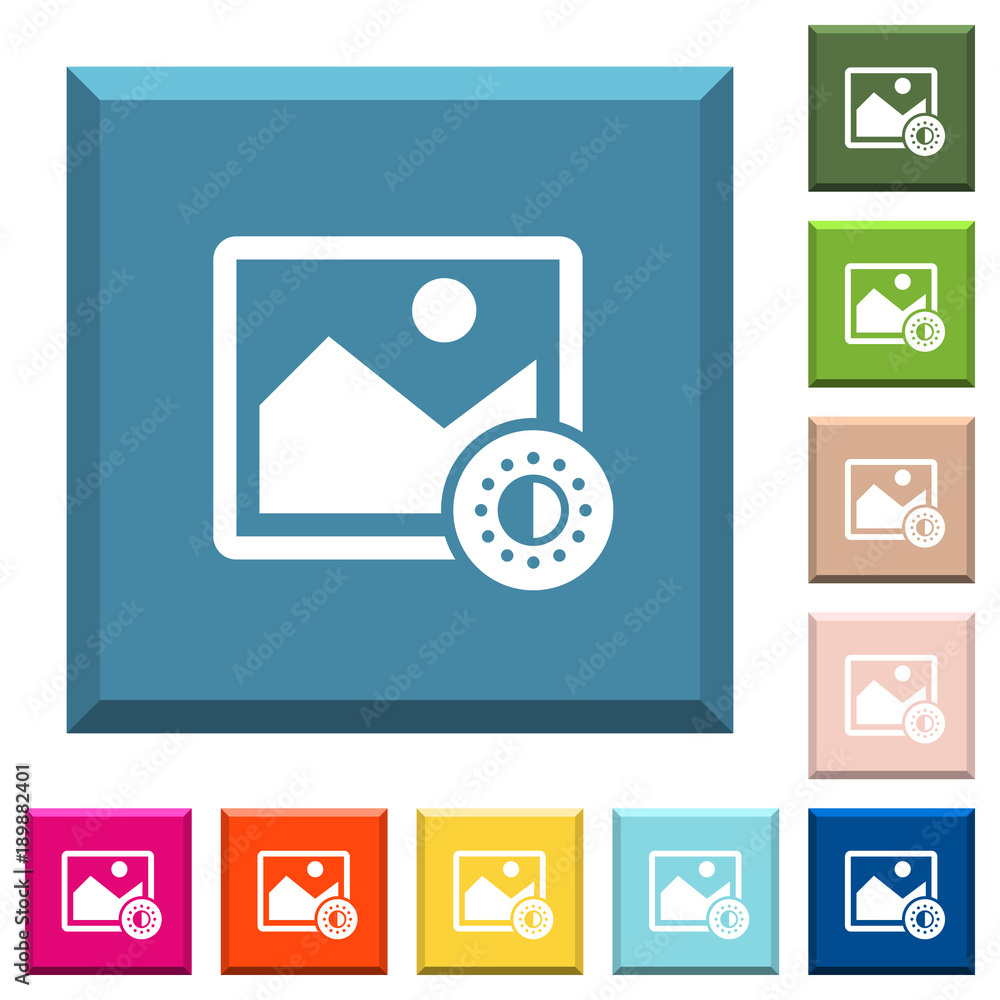 Adjust image saturation white icons on edged square buttons Adjust image saturation white icons on edged square buttons