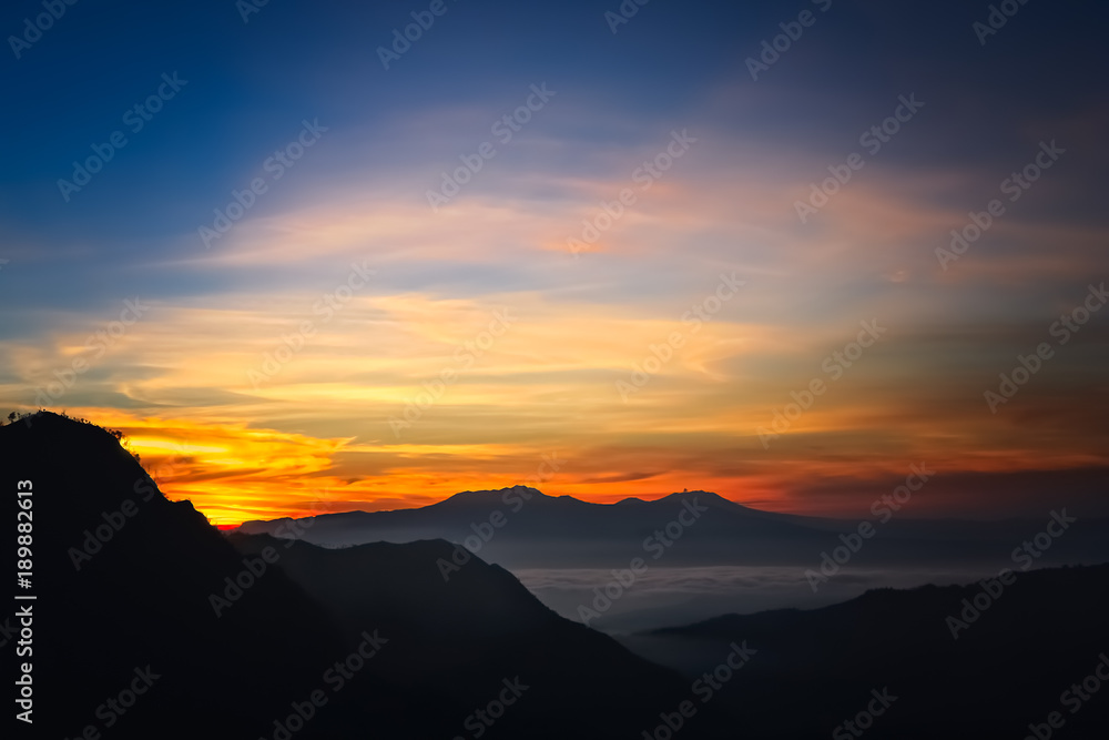 Dawn over Gunung Bromo in Java