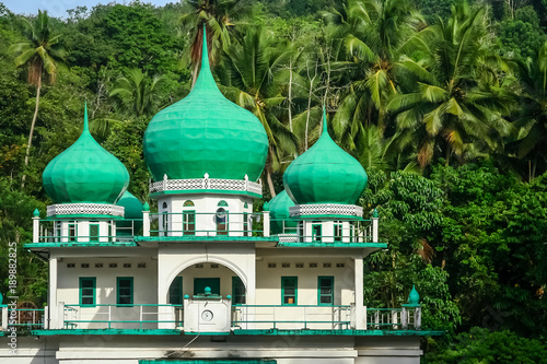 Small mosque in the jungle in Sumatra