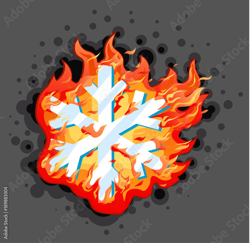 Burning Snowflake