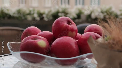 Red Apples dolly zoom photo