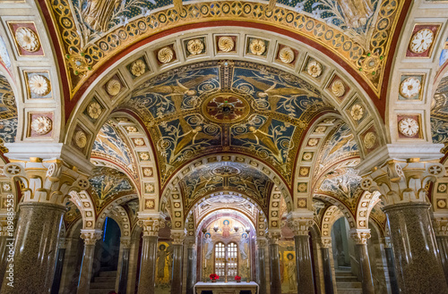 The crypt of Santa Cecilia in Trastevere Church in Rome  Italy.