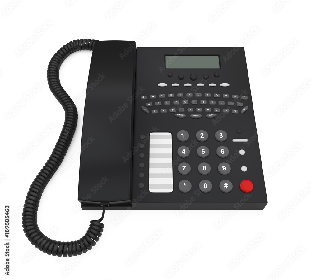 Office Desk Phone Isolated