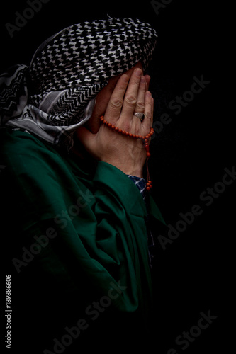 Muslim man praying