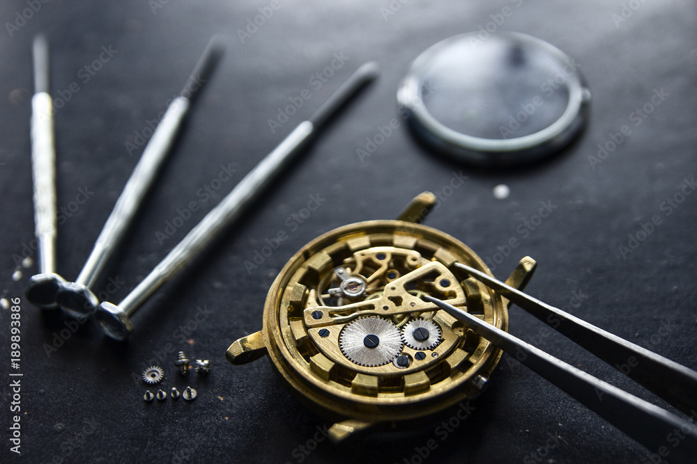 Watchmaker's workshop, watch repair Watchmaker's workshop, watch repair