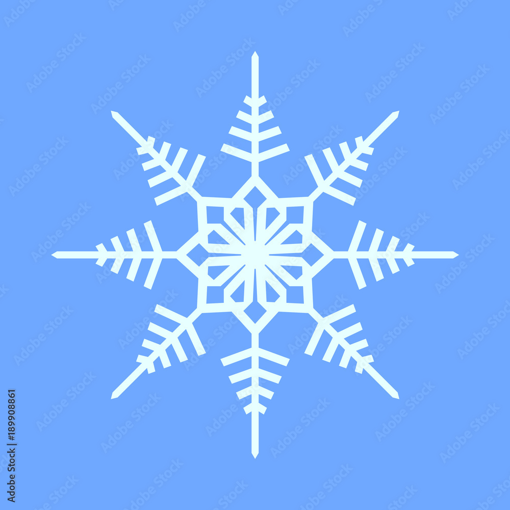 Snowflake Crystal Geometry Symbol Illustration Snowflake Crystal Geometry Symbol Illustration